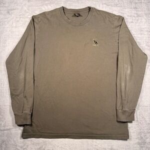 OVO Octobers Very Own Shirt Mens Large Brown Owl Streetwear Minimal Long sleeve